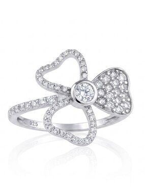 Floral ring, 925 Sterling Silver Flower Ring Collection Charmed Aroma